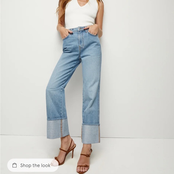 Veronica Beard Dylan Cuffed Straight-Leg Jean
